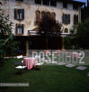 Veneto,1985.Asolo (Treviso). Hotel Cipriani. geo albergo hotel Asolo.Veneto,1985.Asolo(Treviso).Cipriani Hotel ©Graziano Arici/Rosebud2