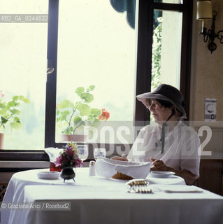 Veneto,1985.Asolo (Treviso). Hotel Cipriani. geo albergo hotel Asolo.Veneto,1985.Asolo(Treviso).Cipriani Hotel ©Graziano Arici/Rosebud2