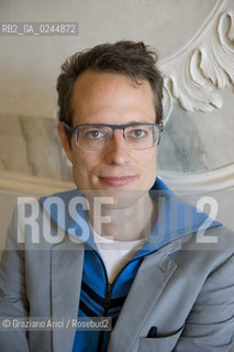 Venice,10.10.2011.Theatre Biennale.41st International Theatre Festival:the Silver Lion prize, Stefan Kaegi, stage director of Rimini Protokoll, artistic collective based in Berlin.Venezia.10.10.2011.Biennale teatro.41°Festival Internazionale Teatro. Stefan Kaegi,Leone dargento,direttore del collettivo artistico berlinese Rimini Protokoll