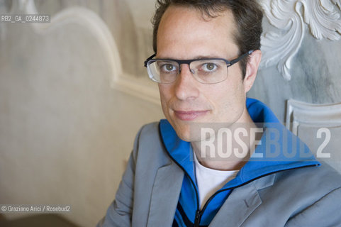 Venice,10.10.2011.Theatre Biennale.41st International Theatre Festival:the Silver Lion prize, Stefan Kaegi, stage director of Rimini Protokoll, artistic collective based in Berlin.Venezia.10.10.2011.Biennale teatro.41°Festival Internazionale Teatro. Stefan Kaegi,Leone dargento,direttore del collettivo artistico berlinese Rimini Protokoll