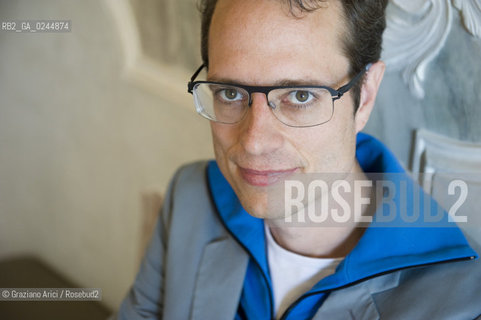 Venice,10.10.2011.Theatre Biennale.41st International Theatre Festival:the Silver Lion prize, Stefan Kaegi, stage director of Rimini Protokoll, artistic collective based in Berlin.Venezia.10.10.2011.Biennale teatro.41°Festival Internazionale Teatro. Stefan Kaegi,Leone dargento,direttore del collettivo artistico berlinese Rimini Protokoll