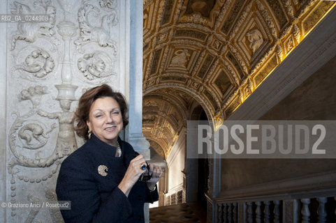 Venice 14/10/11 - The Director of Venice Museums Doundation Gabriella Belli In Dogès Palace - La Direttrice della Fondazione dei Musei Civici di Venezia a Palazzo Ducale di Venezia nella Scala DOro arte ©Graziano Arici/Rosebud2