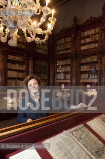 Venice 14/10/11 - The Director of Venice Museums Doundation Gabriella Belli in Correr Museum - La Direttrice della Fondazione dei musei Civici di Venezia nel Museo Correr nella Biblioteca Pisani di S.Vidal custodita nel Museo arte ©Graziano Arici/Rosebud2