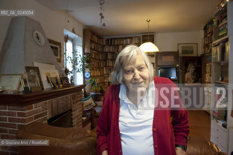 Trieste 21/12/11 - The astrophysicist Margherita Hack at home in Trieste astrofisica scienza ©Graziano Arici/Rosebud2