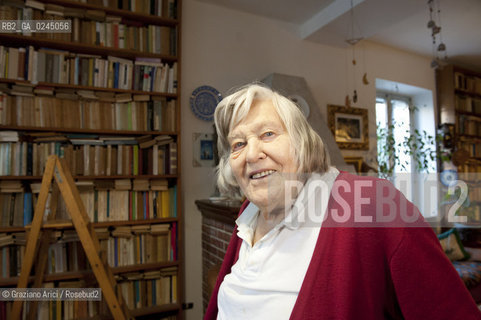 Trieste 21/12/11 - The astrophysicist Margherita Hack at home in Trieste astrofisica scienza ©Graziano Arici/Rosebud2