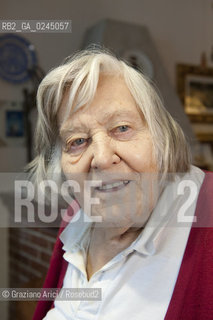 Trieste 21/12/11 - The astrophysicist Margherita Hack at home in Trieste astrofisica scienza ©Graziano Arici/Rosebud2