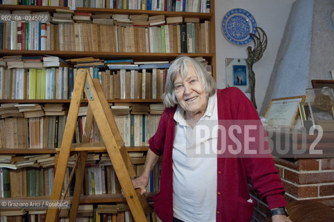 Trieste 21/12/11 - The astrophysicist Margherita Hack at home in Trieste astrofisica scienza ©Graziano Arici/Rosebud2