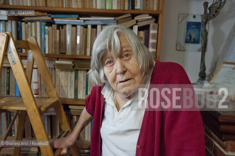 Trieste 21/12/11 - The astrophysicist Margherita Hack at home in Trieste astrofisica scienza ©Graziano Arici/Rosebud2