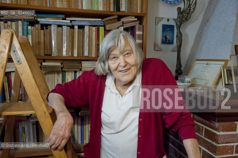 Trieste 21/12/11 - The astrophysicist Margherita Hack at home in Trieste astrofisica scienza ©Graziano Arici/Rosebud2