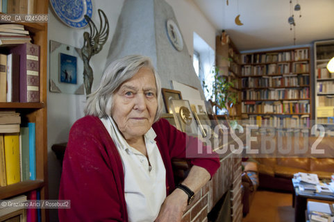 Trieste 21/12/11 - The astrophysicist Margherita Hack at home in Trieste astrofisica scienza ©Graziano Arici/Rosebud2