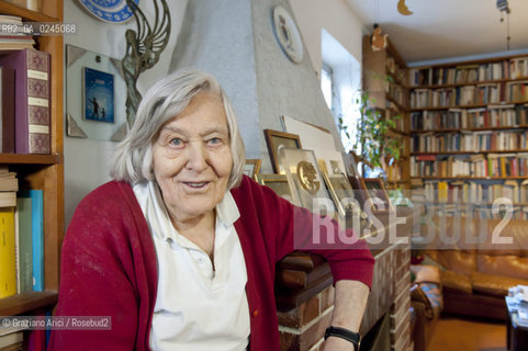 Trieste 21/12/11 - The astrophysicist Margherita Hack at home in Trieste astrofisica scienza ©Graziano Arici/Rosebud2