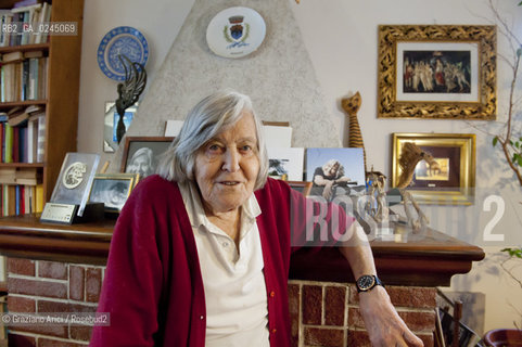 Trieste 21/12/11 - The astrophysicist Margherita Hack at home in Trieste astrofisica scienza ©Graziano Arici/Rosebud2