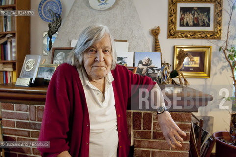 Trieste 21/12/11 - The astrophysicist Margherita Hack at home in Trieste astrofisica scienza ©Graziano Arici/Rosebud2