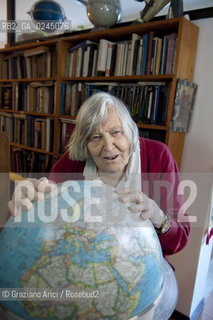 Trieste 21/12/11 - The astrophysicist Margherita Hack at home in Trieste astrofisica scienza ©Graziano Arici/Rosebud2