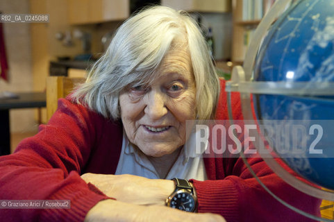 Trieste 21/12/11 - The astrophysicist Margherita Hack at home in Trieste astrofisica scienza ©Graziano Arici/Rosebud2