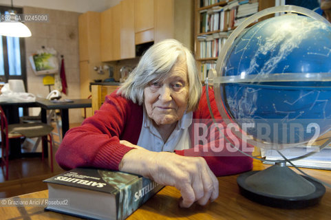 Trieste 21/12/11 - The astrophysicist Margherita Hack at home in Trieste astrofisica scienza ©Graziano Arici/Rosebud2