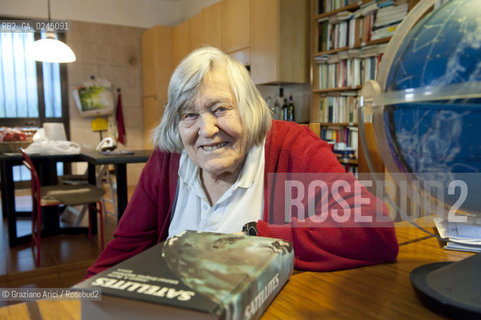 Trieste 21/12/11 - The astrophysicist Margherita Hack at home in Trieste astrofisica scienza ©Graziano Arici/Rosebud2
