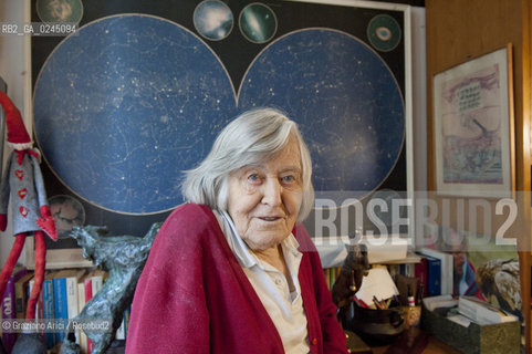 Trieste 21/12/11 - The astrophysicist Margherita Hack at home in Trieste astrofisica scienza ©Graziano Arici/Rosebud2
