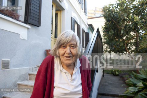 Trieste 21/12/11 - The astrophysicist Margherita Hack at home in Trieste astrofisica scienza ©Graziano Arici/Rosebud2