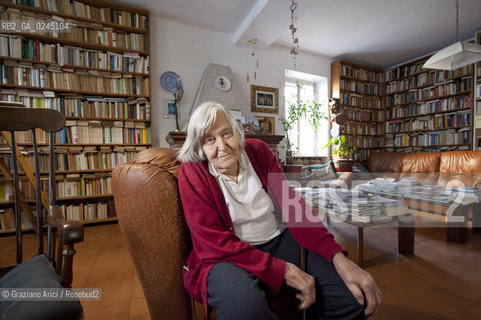 Trieste 21/12/11 - The astrophysicist Margherita Hack at home in Trieste astrofisica scienza ©Graziano Arici/Rosebud2