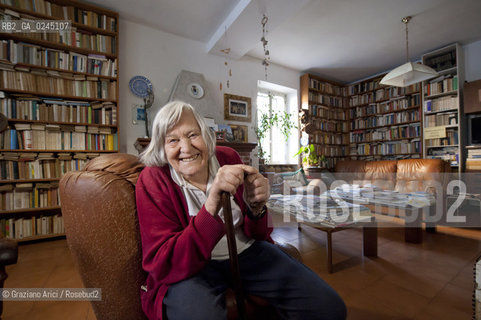 Trieste 21/12/11 - The astrophysicist Margherita Hack at home in Trieste astrofisica scienza ©Graziano Arici/Rosebud2
