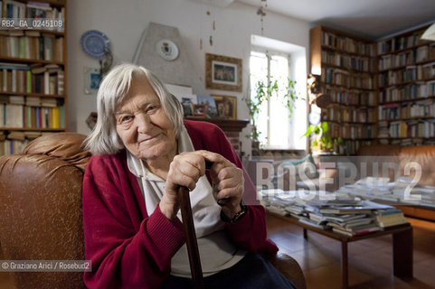 Trieste 21/12/11 - The astrophysicist Margherita Hack at home in Trieste astrofisica scienza ©Graziano Arici/Rosebud2