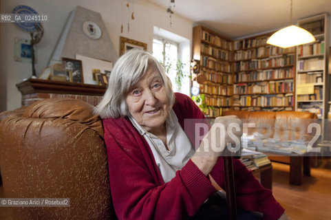 Trieste 21/12/11 - The astrophysicist Margherita Hack at home in Trieste astrofisica scienza ©Graziano Arici/Rosebud2