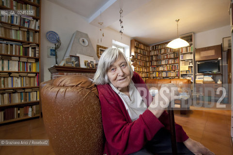Trieste 21/12/11 - The astrophysicist Margherita Hack at home in Trieste astrofisica scienza ©Graziano Arici/Rosebud2