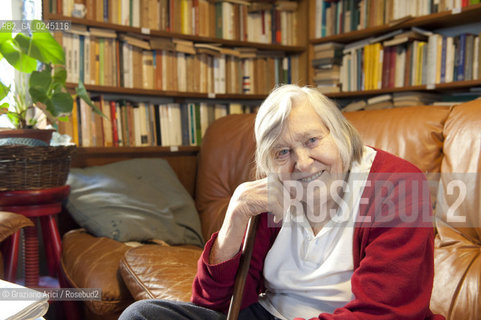 Trieste 21/12/11 - The astrophysicist Margherita Hack at home in Trieste astrofisica scienza ©Graziano Arici/Rosebud2