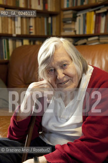 Trieste 21/12/11 - The astrophysicist Margherita Hack at home in Trieste astrofisica scienza ©Graziano Arici/Rosebud2