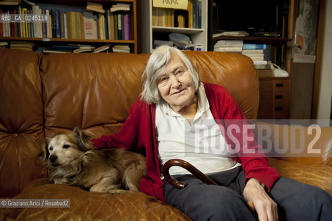 Trieste 21/12/11 - The astrophysicist Margherita Hack at home in Trieste astrofisica scienza ©Graziano Arici/Rosebud2