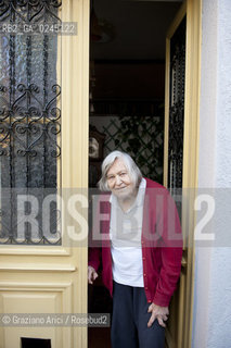 Trieste 21/12/11 - The astrophysicist Margherita Hack at home in Trieste astrofisica scienza ©Graziano Arici/Rosebud2