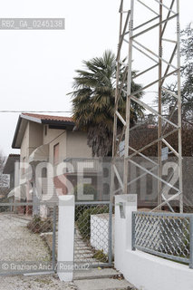 Venezia1/2/12 - Ponteggi e tralicci elettrici dellENEL a Scorzè Terna ©Graziano Arici/Rosebud2