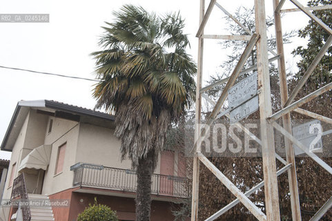 Venezia1/2/12 - Ponteggi e tralicci elettrici dellENEL a Scorzè Terna ©Graziano Arici/Rosebud2
