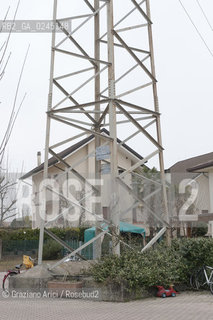 Venezia1/2/12 - Ponteggi e tralicci elettrici dellENEL a Scorzè Terna ©Graziano Arici/Rosebud2