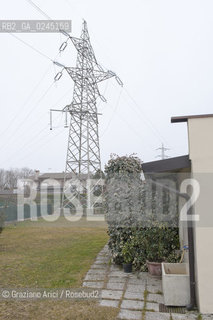 Venezia1/2/12 - Ponteggi e tralicci elettrici dellENEL a Scorzè Terna ©Graziano Arici/Rosebud2