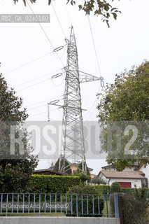 Venezia1/2/12 - Ponteggi e tralicci elettrici dellENEL a Scorzè Terna ©Graziano Arici/Rosebud2