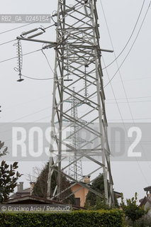 Venezia1/2/12 - Ponteggi e tralicci elettrici dellENEL a Scorzè Terna ©Graziano Arici/Rosebud2