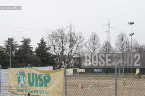 Venezia1/2/12 - Ponteggi e tralicci elettrici dellENEL a Scorzè Terna ©Graziano Arici/Rosebud2