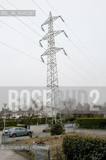 Venezia1/2/12 - Ponteggi e tralicci elettrici dellENEL a Scorzè Terna ©Graziano Arici/Rosebud2