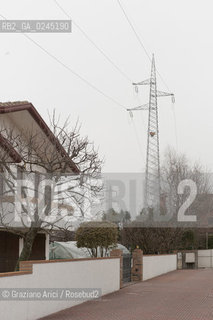 Venezia1/2/12 - Ponteggi e tralicci elettrici dellENEL a Scorzè Terna ©Graziano Arici/Rosebud2