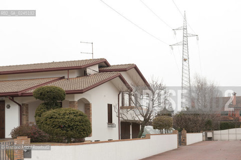 Venezia1/2/12 - Ponteggi e tralicci elettrici dellENEL a Scorzè Terna ©Graziano Arici/Rosebud2