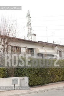 Venezia1/2/12 - Ponteggi e tralicci elettrici dellENEL a Scorzè Terna ©Graziano Arici/Rosebud2