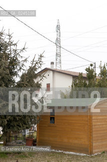 Venezia1/2/12 - Ponteggi e tralicci elettrici dellENEL a Scorzè Terna ©Graziano Arici/Rosebud2