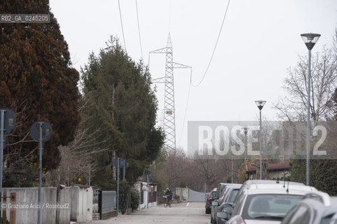 Venezia1/2/12 - Ponteggi e tralicci elettrici dellENEL a Scorzè Terna ©Graziano Arici/Rosebud2
