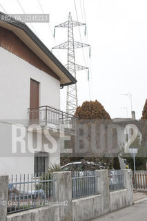 Venezia1/2/12 - Ponteggi e tralicci elettrici dellENEL a Scorzè Terna ©Graziano Arici/Rosebud2