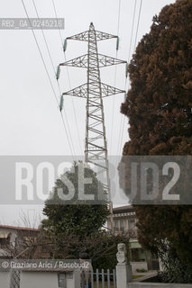 Venezia1/2/12 - Ponteggi e tralicci elettrici dellENEL a Scorzè Terna ©Graziano Arici/Rosebud2