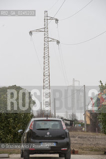 Venezia1/2/12 - Ponteggi e tralicci elettrici dellENEL a Zero Branco Terna ©Graziano Arici/Rosebud2