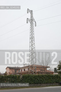 Venezia1/2/12 - Ponteggi e tralicci elettrici dellENEL a Ponzano Terna ©Graziano Arici/Rosebud2