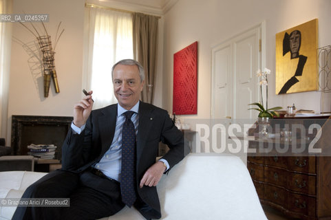 Bologna 2/03/12 - Gaetano Maccaferri, President of Gruppo Industriale Maccaferri and of Confindustria Emilia Romagna, at home in Bologna  industria ©Graziano Arici/Rosebud2